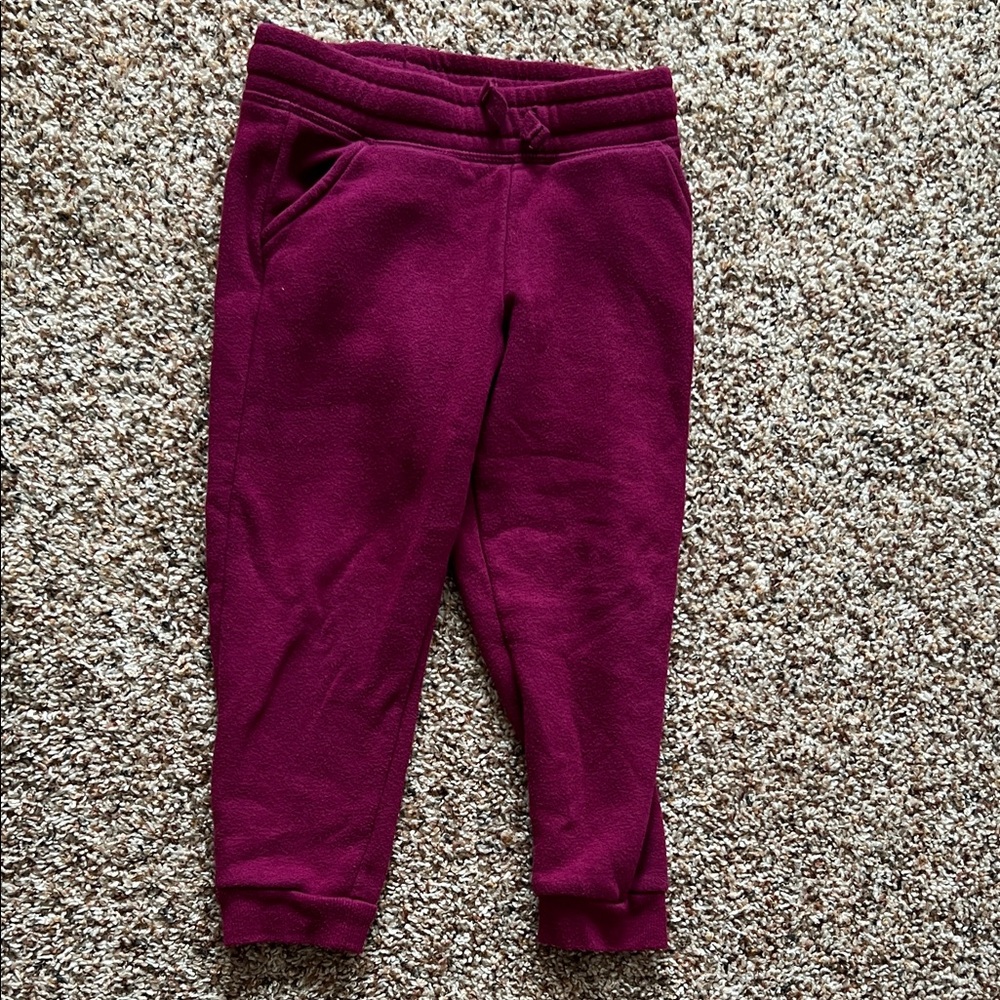Toddler Girls Jumping Beans Fleece Jogger Pants Purple